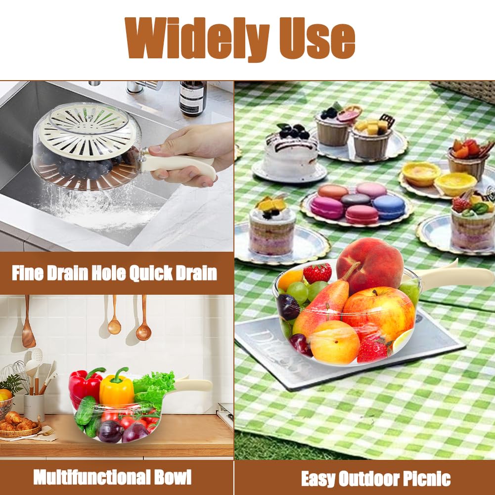 2 In 1 Vegetable Drainer And Strainer (Multi-Functional & Easy To Use)