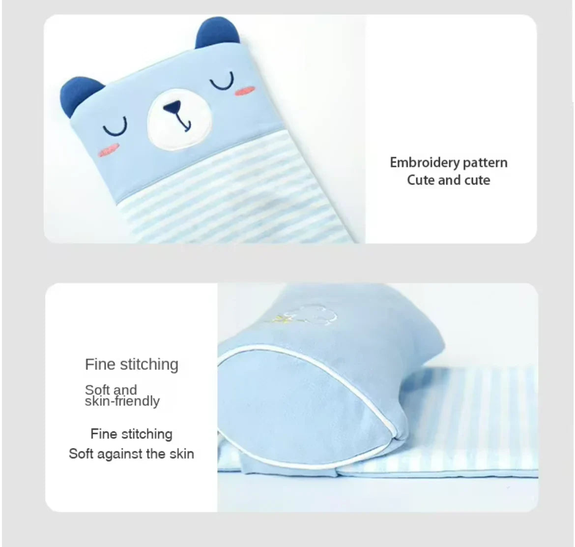 Baby Shapping Head Pillow + Feeding Spoon (FREE Baby Pacifier)