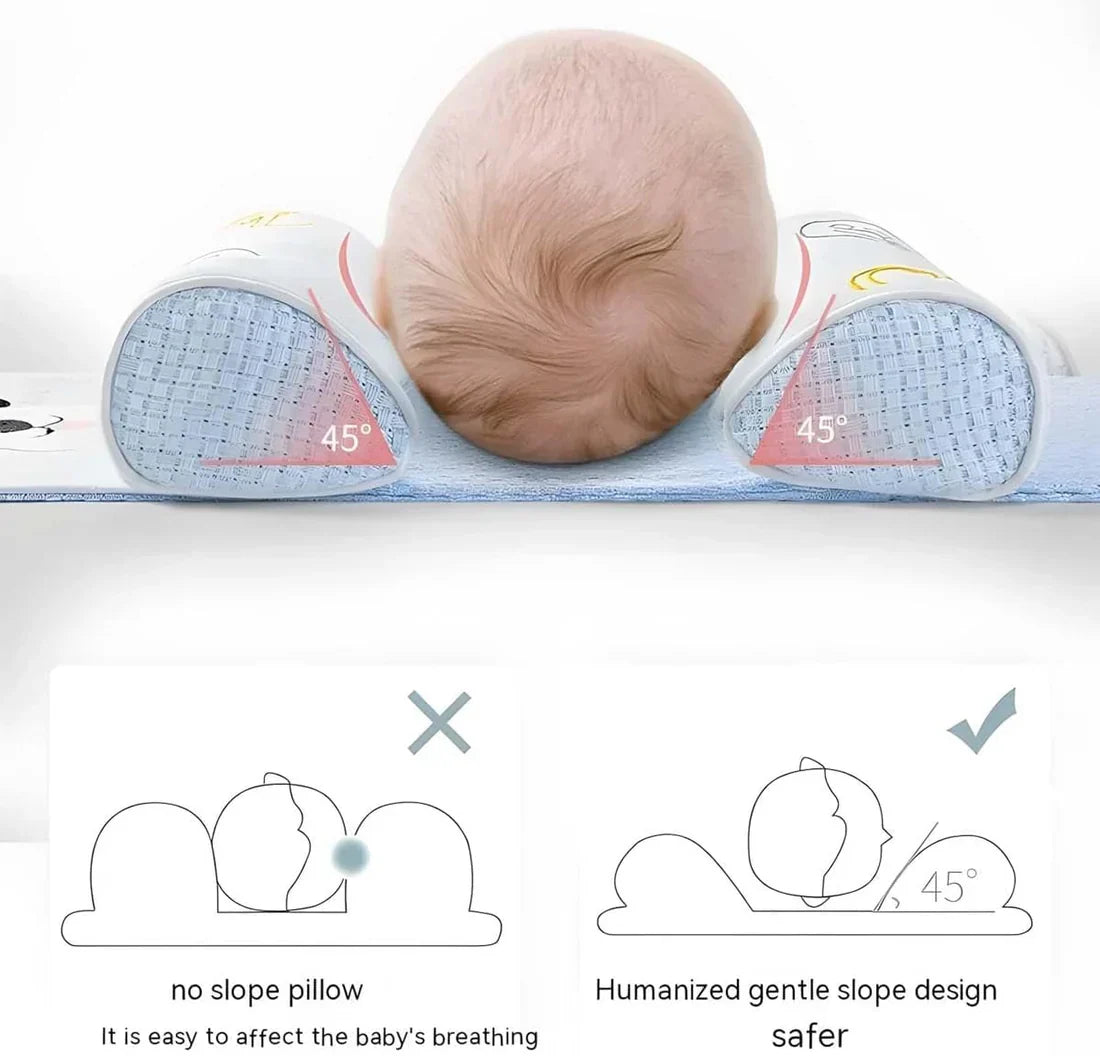 Baby Shapping Head Pillow + Feeding Spoon (FREE Baby Pacifier)