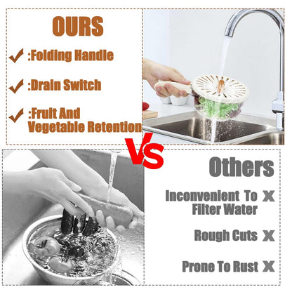 2 In 1 Vegetable Drainer And Strainer (Multi-Functional &amp; Easy To Use)