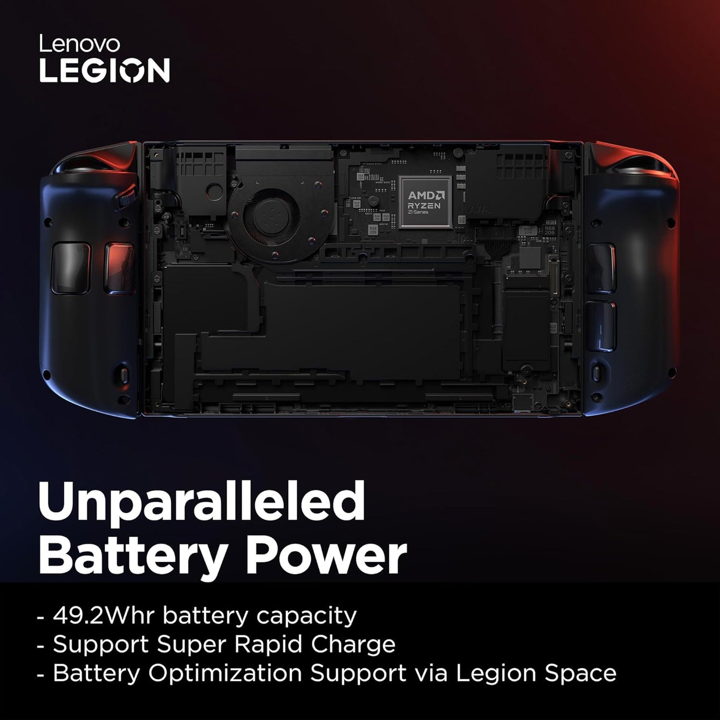 Lenovo Legion Go 8.8" 2K جهاز ألعاب محمول | Ryzen Z1 Extreme | 16GB | 512GB SSD