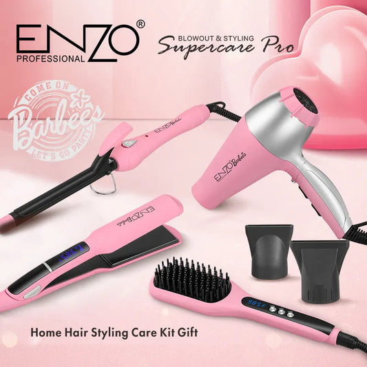 طقم تصفيف الشعر الاحترافي Enzo Supercare Pro – نتائج صالون في المنزل