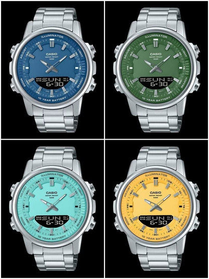 CASIO Men’s Analog-Digital Stainless Steel Watch ⌚✨